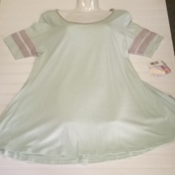 LulaRoe Contrasting Trim Perfect T Tunic Top - Picture 5 of 12